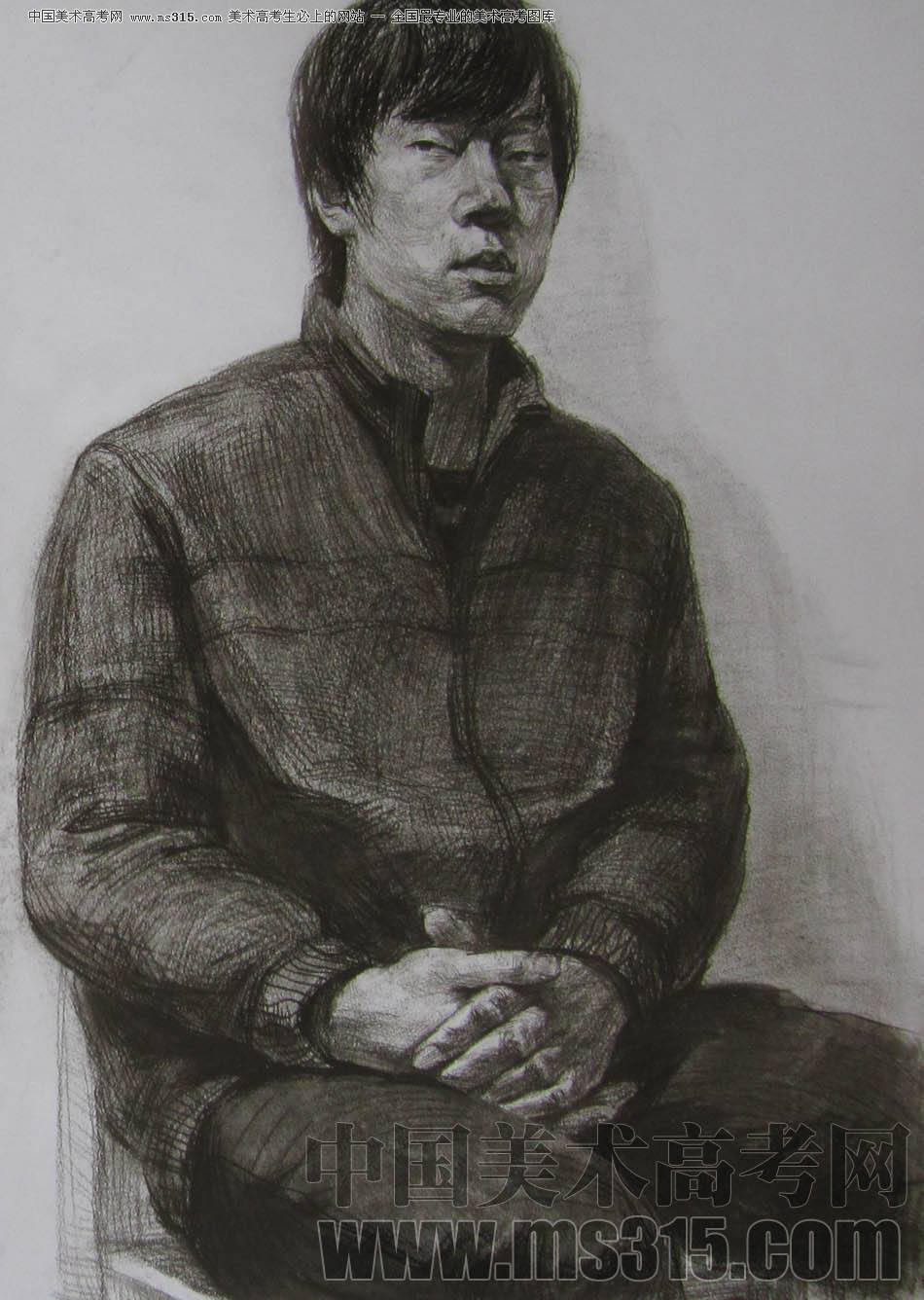 2011年清华大学美术学院素描高分试卷43（造型）