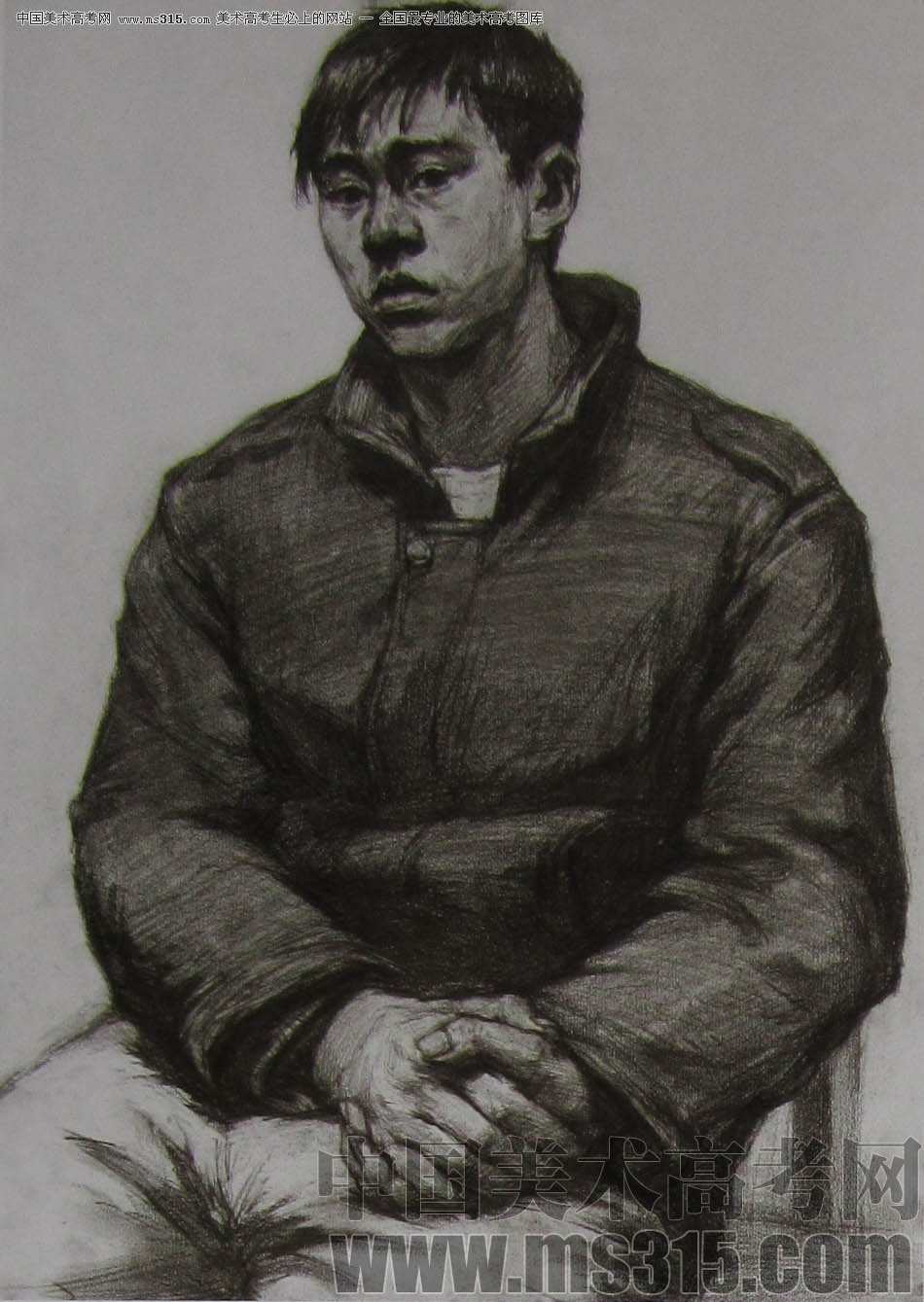 2011年清华大学美术学院素描高分试卷46（造型）