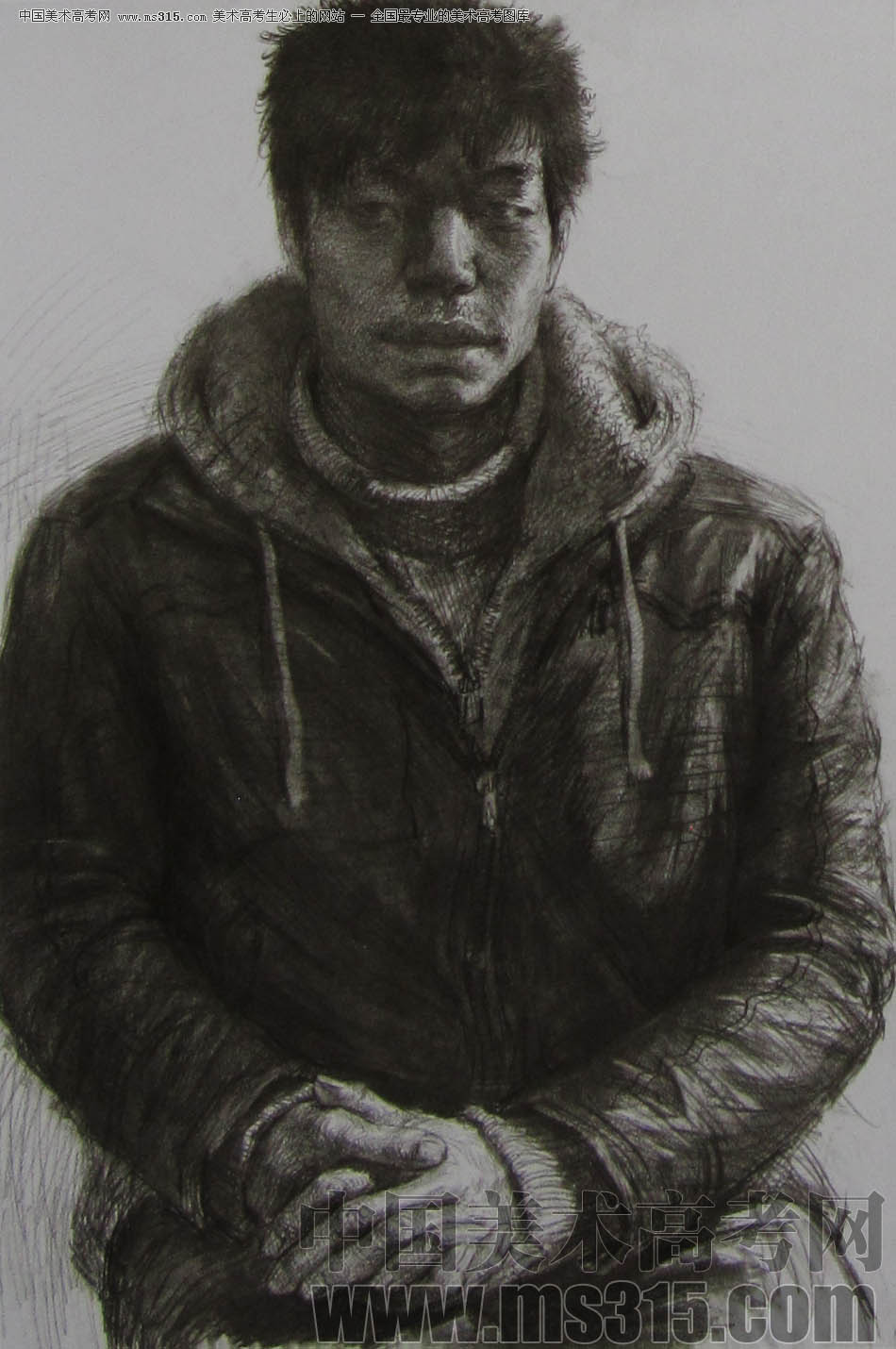 2011年清华大学美术学院素描高分试卷48（造型）