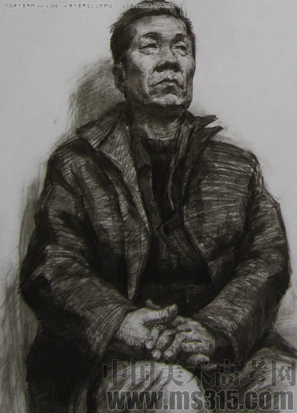 2011年清华大学美术学院素描高分试卷57（造型）