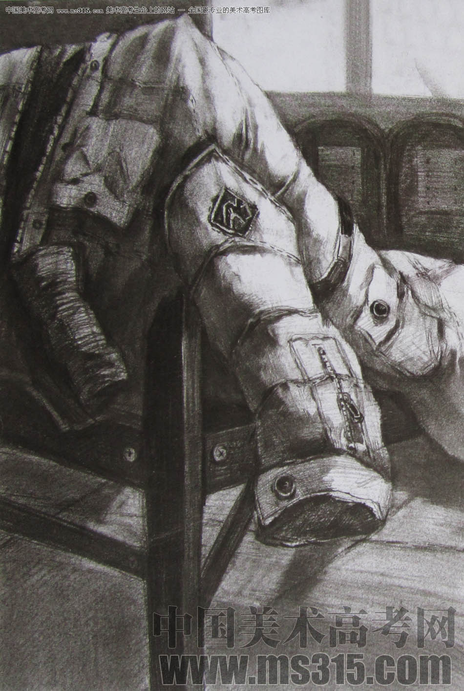 2011年清华大学美术学院素描高分试卷2（设计）
