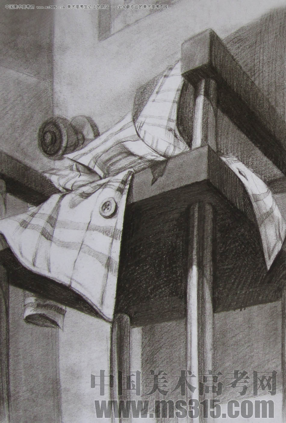 2011年清华大学美术学院素描高分试卷9（设计）