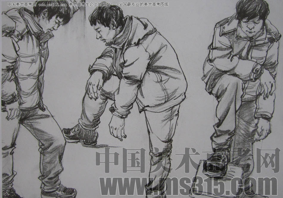 中国美术学院2011年速写优秀试卷15