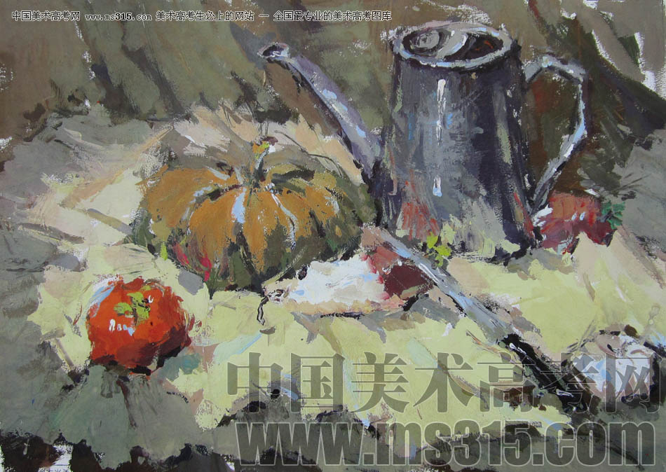 中国美术学院2011年设计、建筑类色彩优秀试卷38