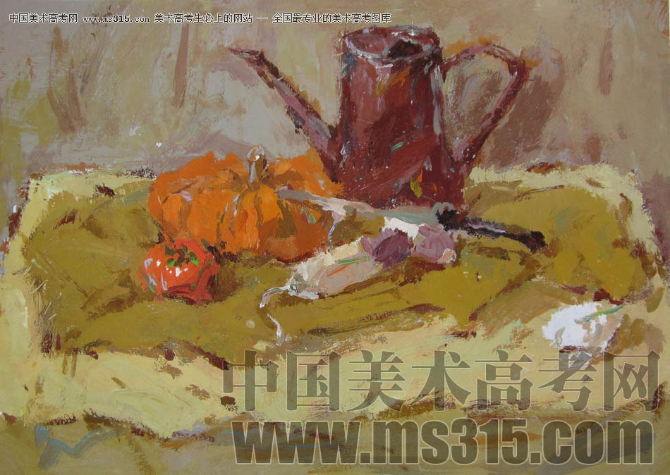 中国美术学院2011年设计、建筑类色彩优秀试卷40