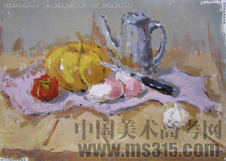 中国美术学院2011年设计、建筑类色彩优秀试卷41