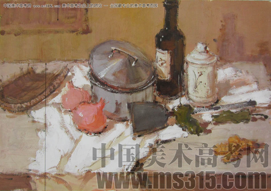 中国美术学院2011年造型、图媒类色彩优秀试卷8