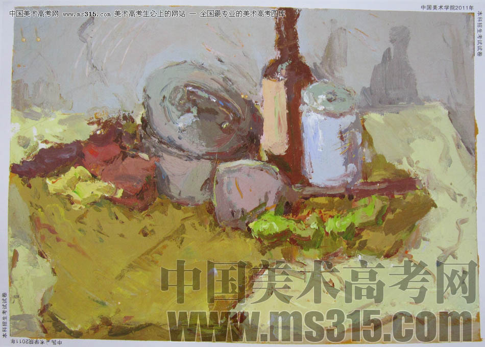 中国美术学院2011年造型、图媒类色彩优秀试卷20