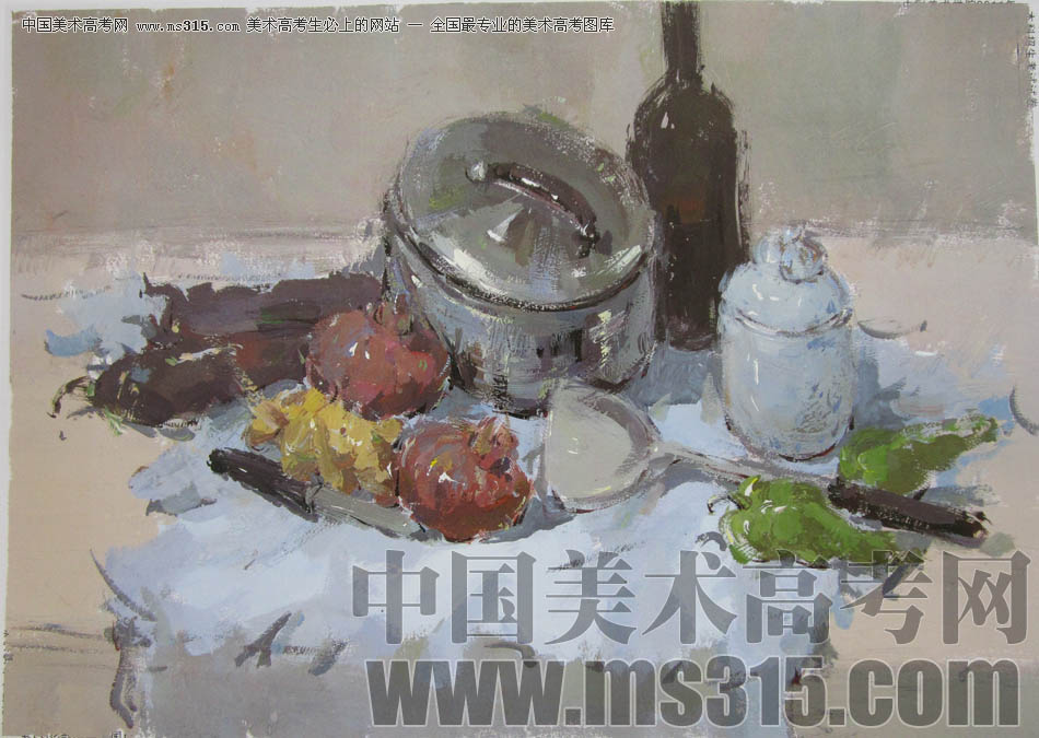 中国美术学院2011年造型、图媒类色彩优秀试卷27