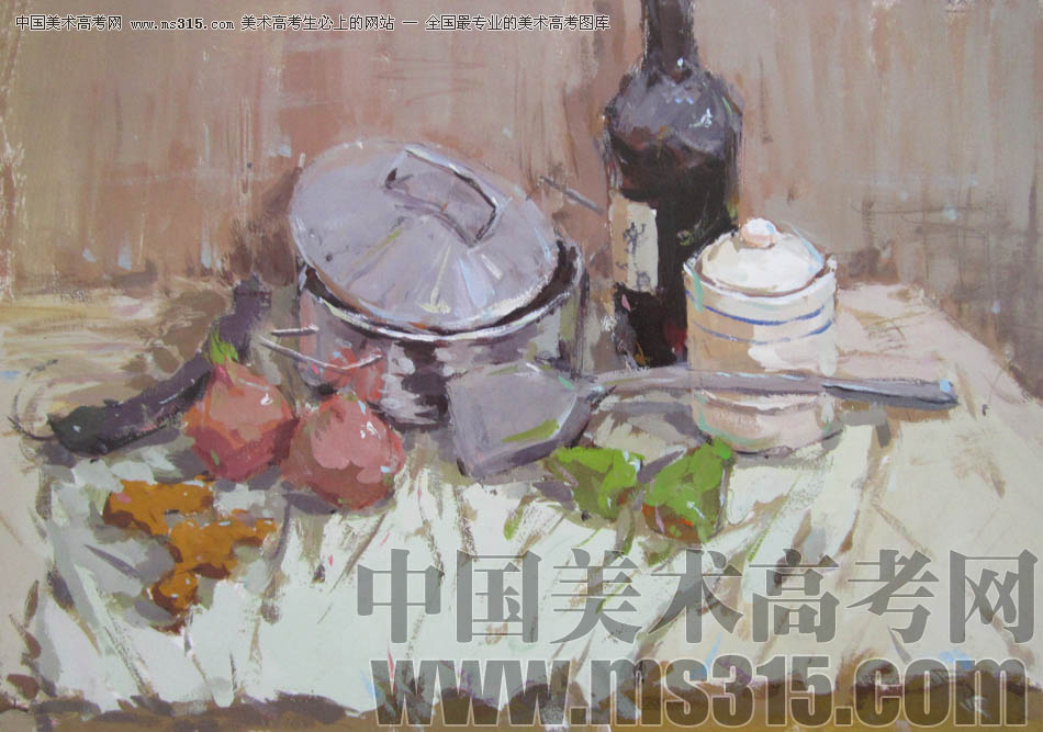 中国美术学院2011年造型、图媒类色彩优秀试卷35