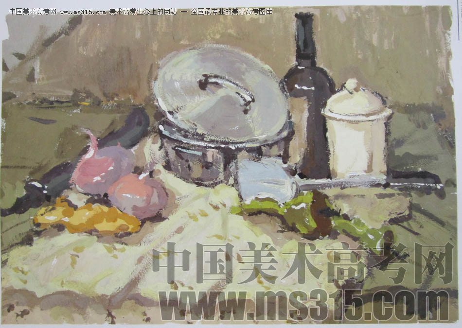 中国美术学院2011年造型、图媒类色彩优秀试卷37