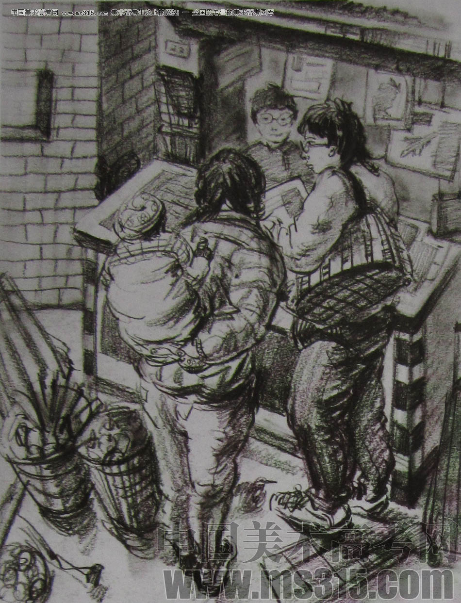 2011年清华大学美术学院速写高分试卷2（设计）