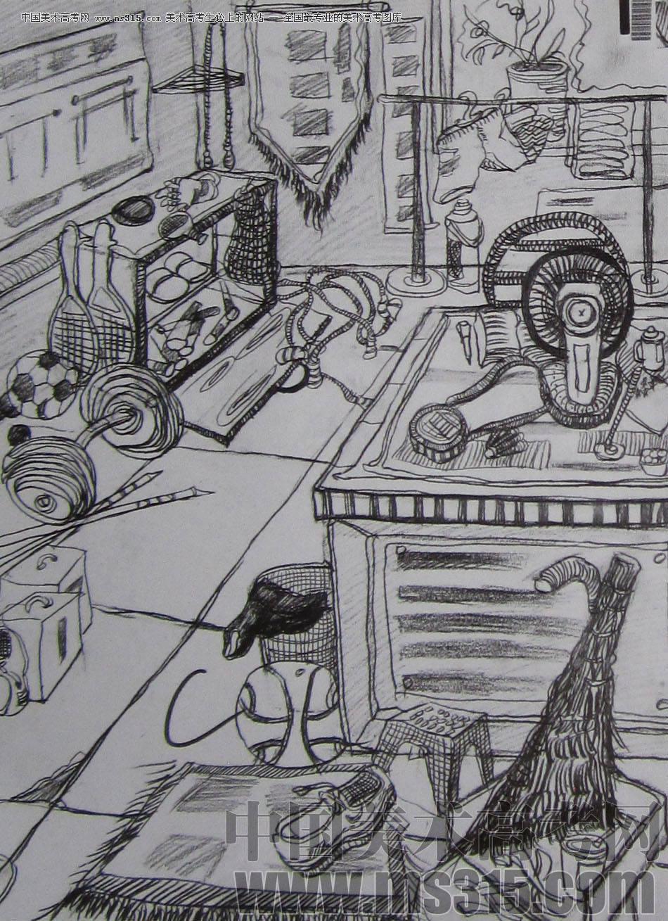 2009年江南大学素描优秀试卷12