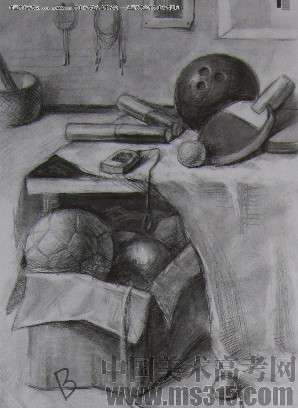 2009年江南大学素描优秀试卷14