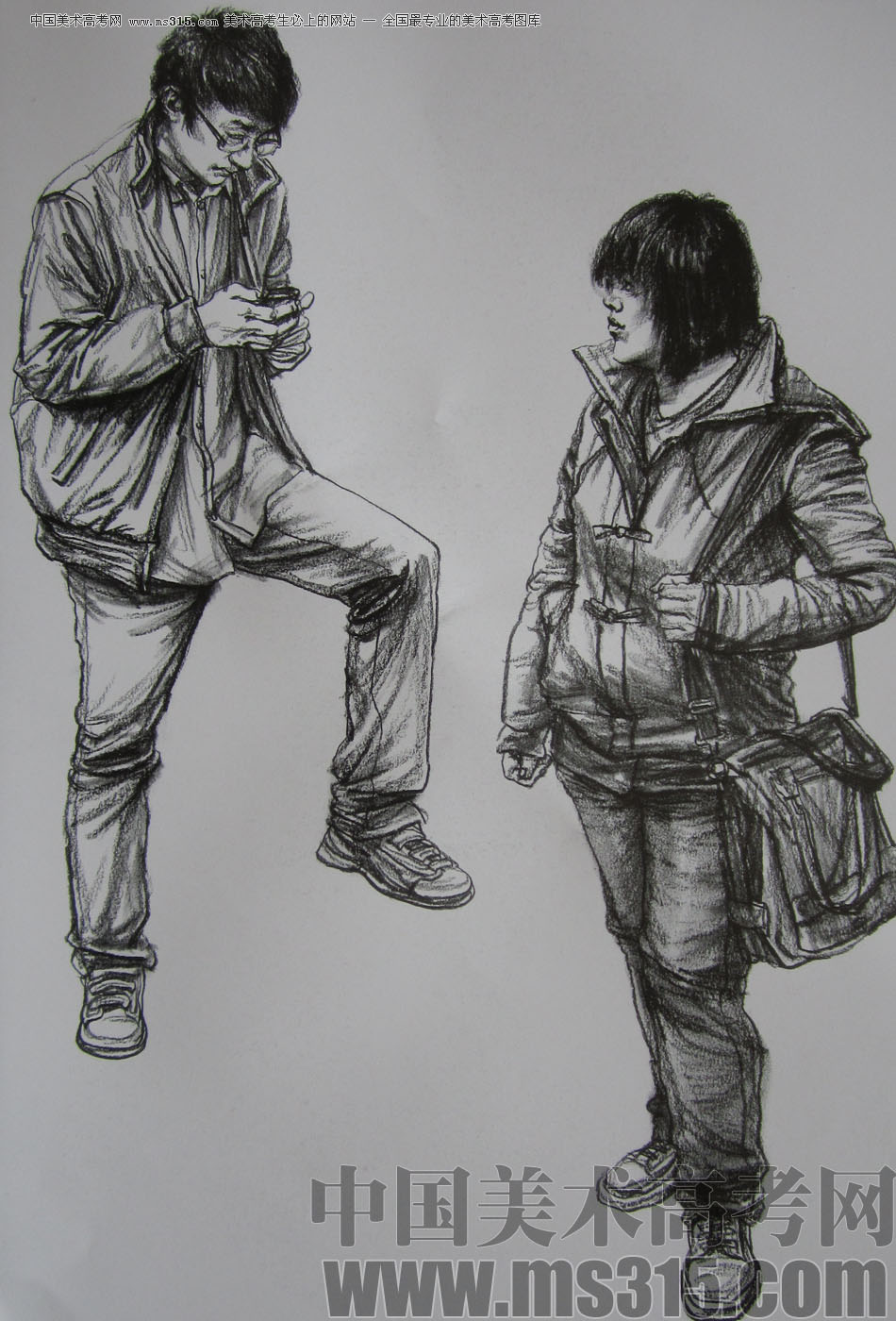 山西美术联考状元曹峰人物速写优秀作品21