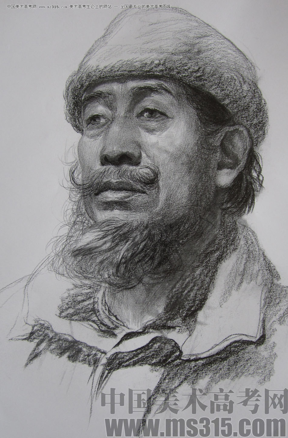 央美清华双状元黄思思素描头像优秀作品4