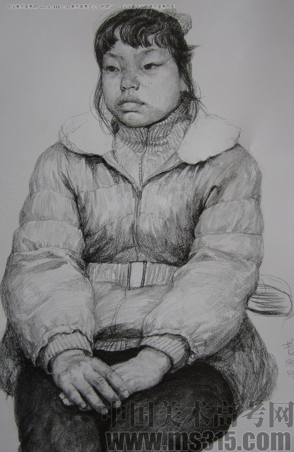 央美清华双状元黄思思素描头像优秀作品22