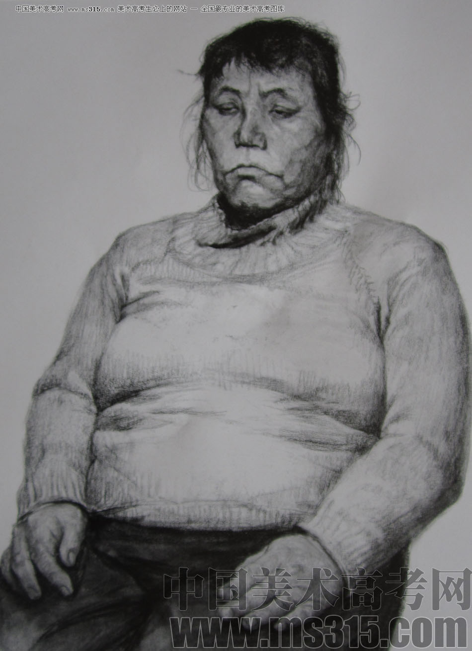央美清华双状元黄思思素描头像优秀作品24