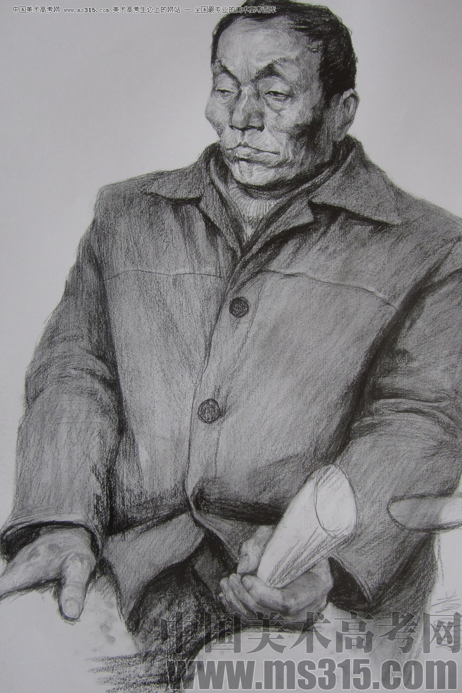 央美清华双状元黄思思素描头像优秀作品26