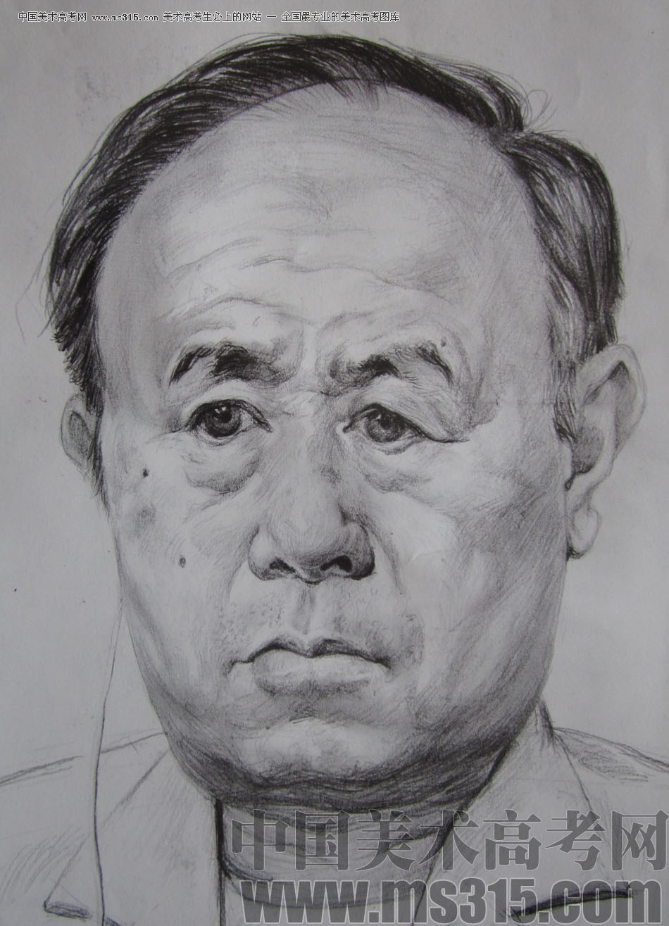 中央美术学院状元郑博元作品5（局部-头）