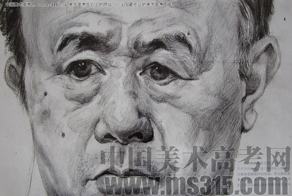 中央美术学院状元郑博元作品6（局部-五官）