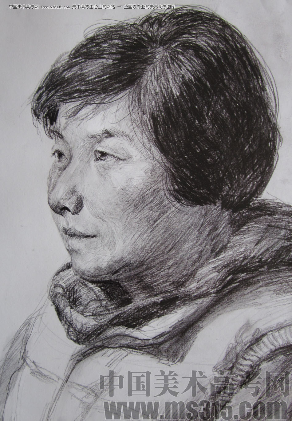 中央美术学院状元郑博元作品13（局部-头）