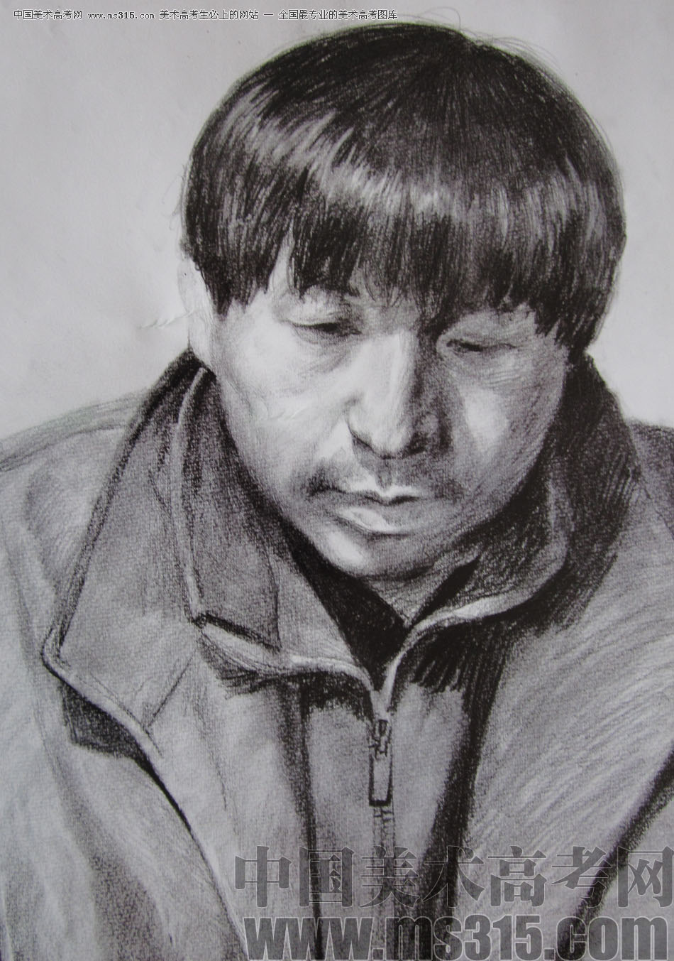 中央美术学院状元郑博元作品17（局部-头）