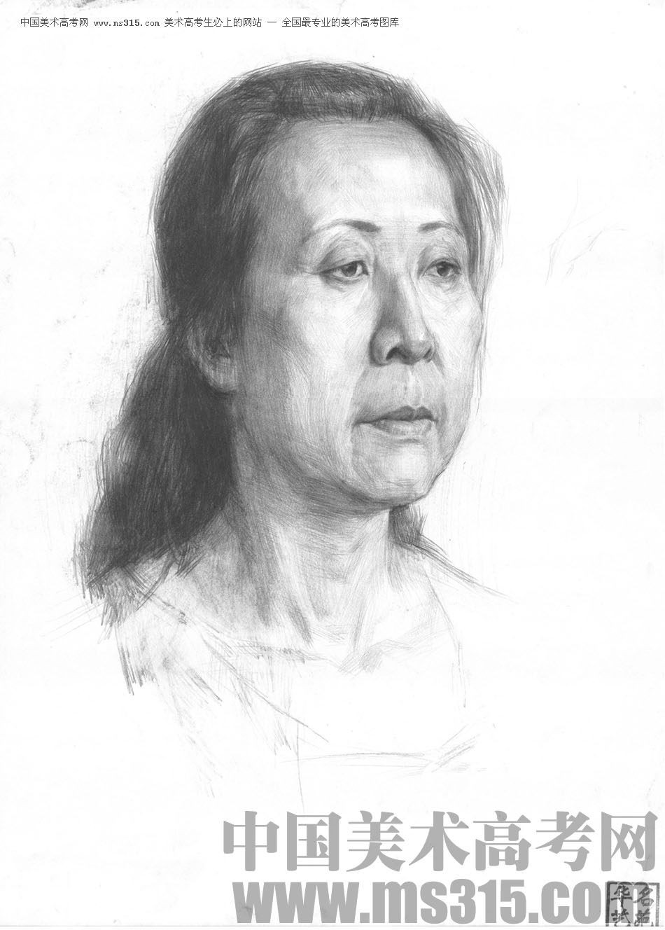 北京华艺名画室素描投稿作品15（学生）