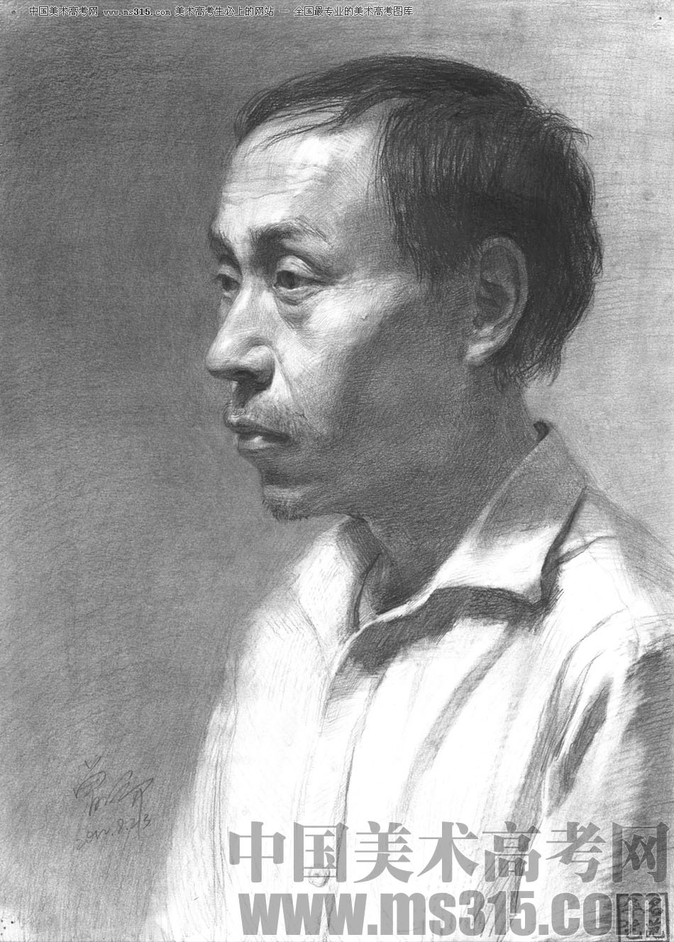 北京华艺名画室素描投稿作品16（学生）