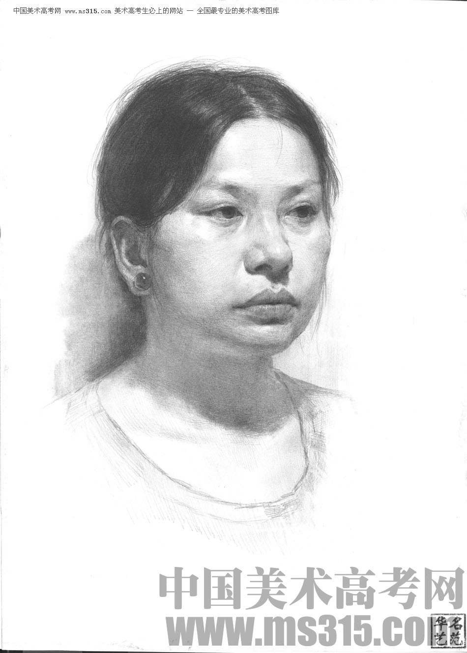 北京华艺名画室素描投稿作品18（学生）