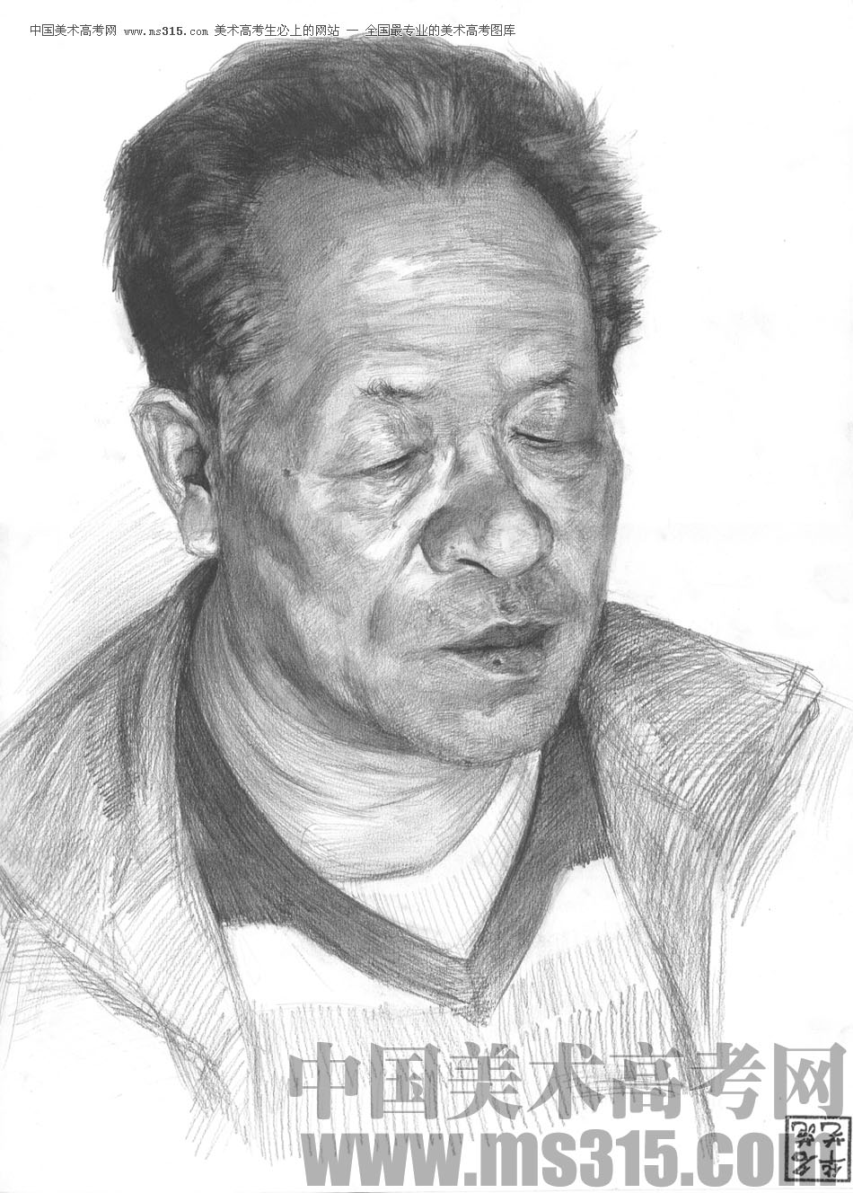 北京华艺名画室素描投稿作品19（学生）