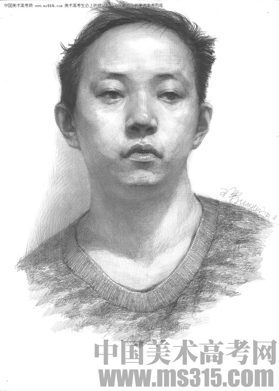 北京华艺名画室素描投稿作品2（学生）