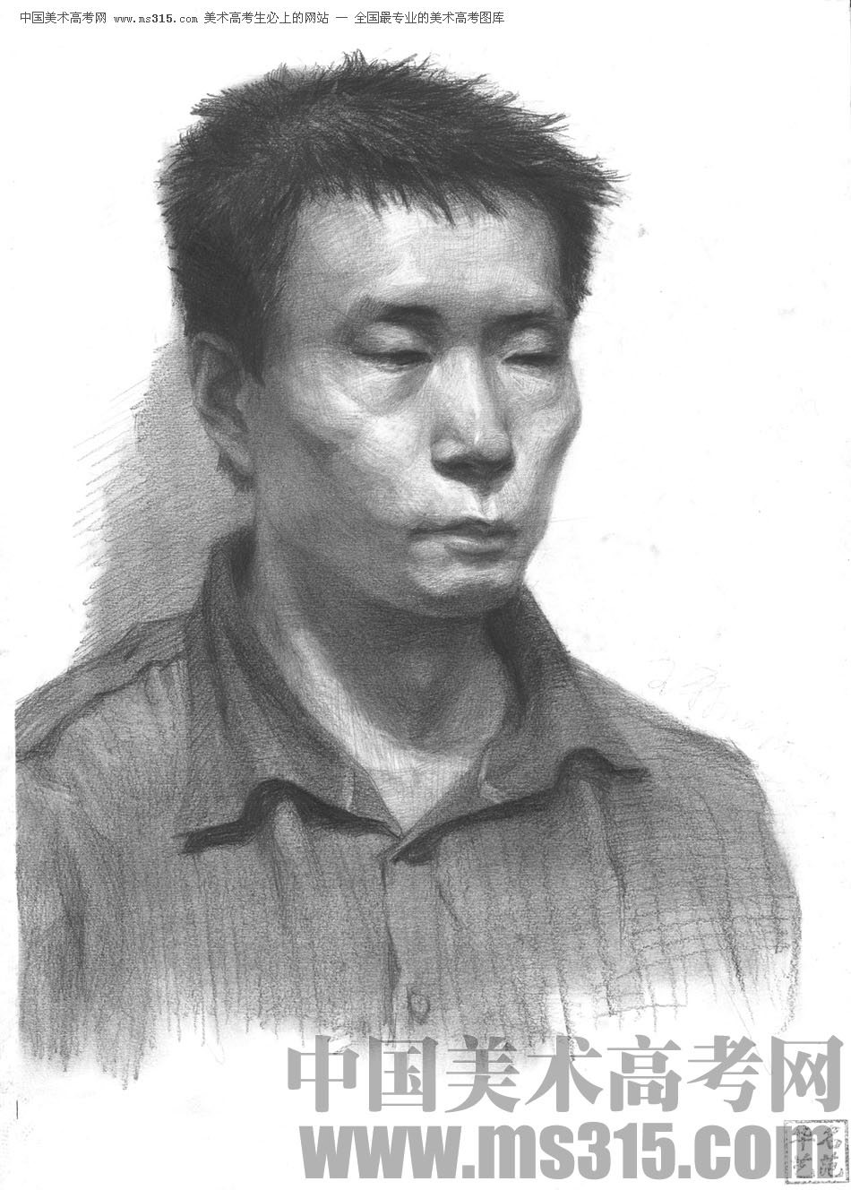 北京华艺名画室素描投稿作品1（学生）