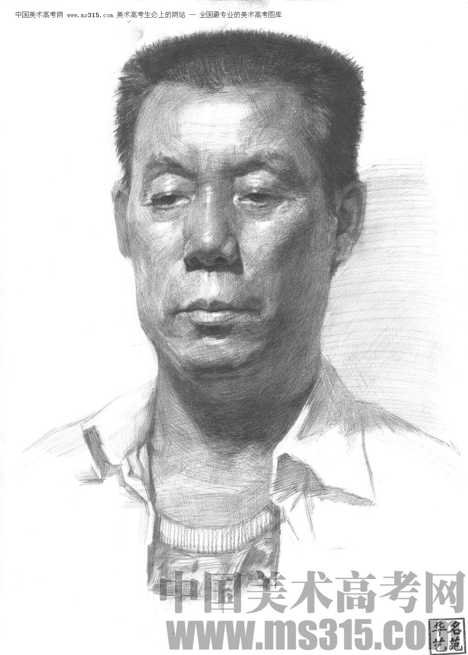 北京华艺名画室素描投稿作品7（学生）
