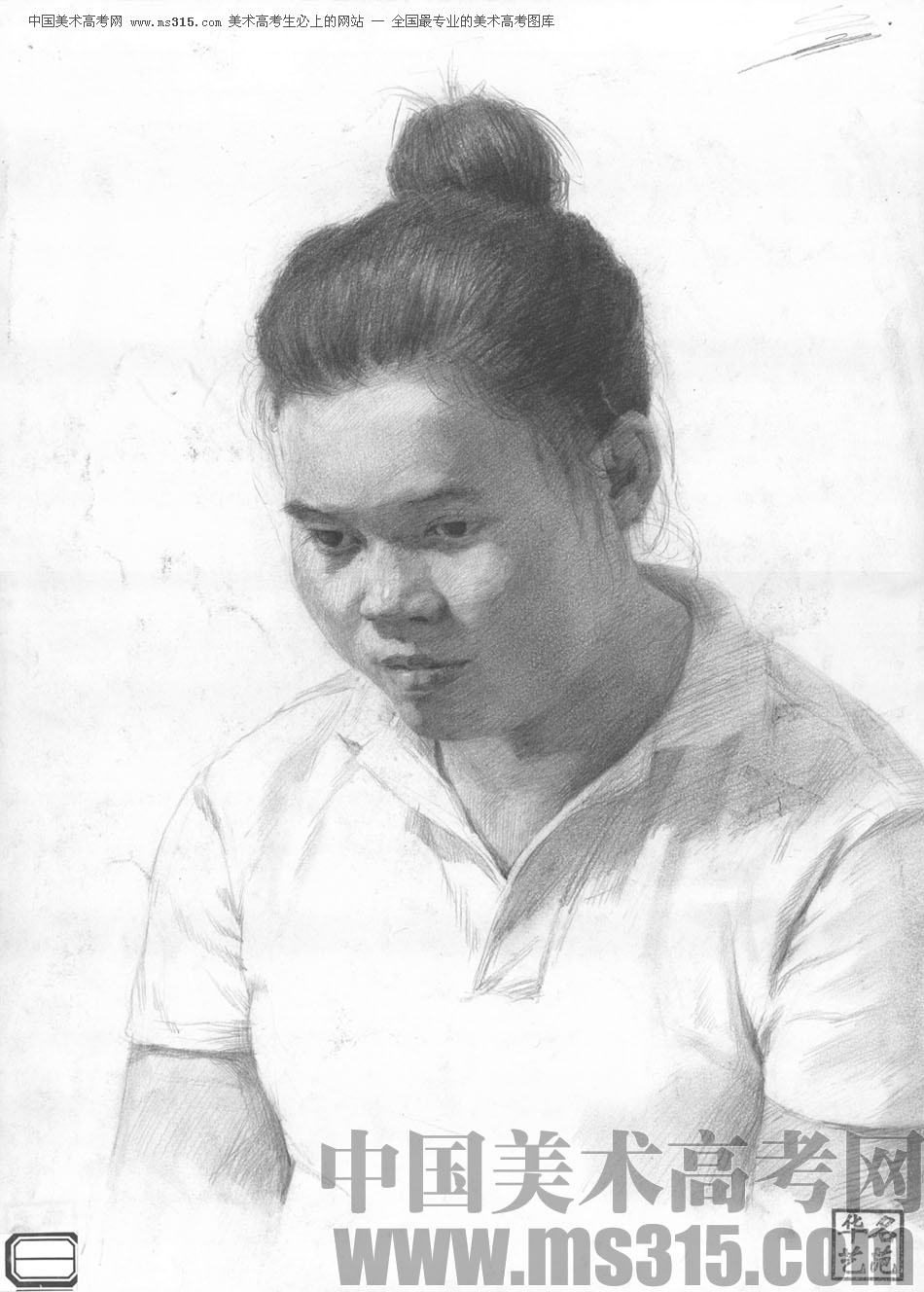 北京华艺名画室素描投稿作品10（学生）