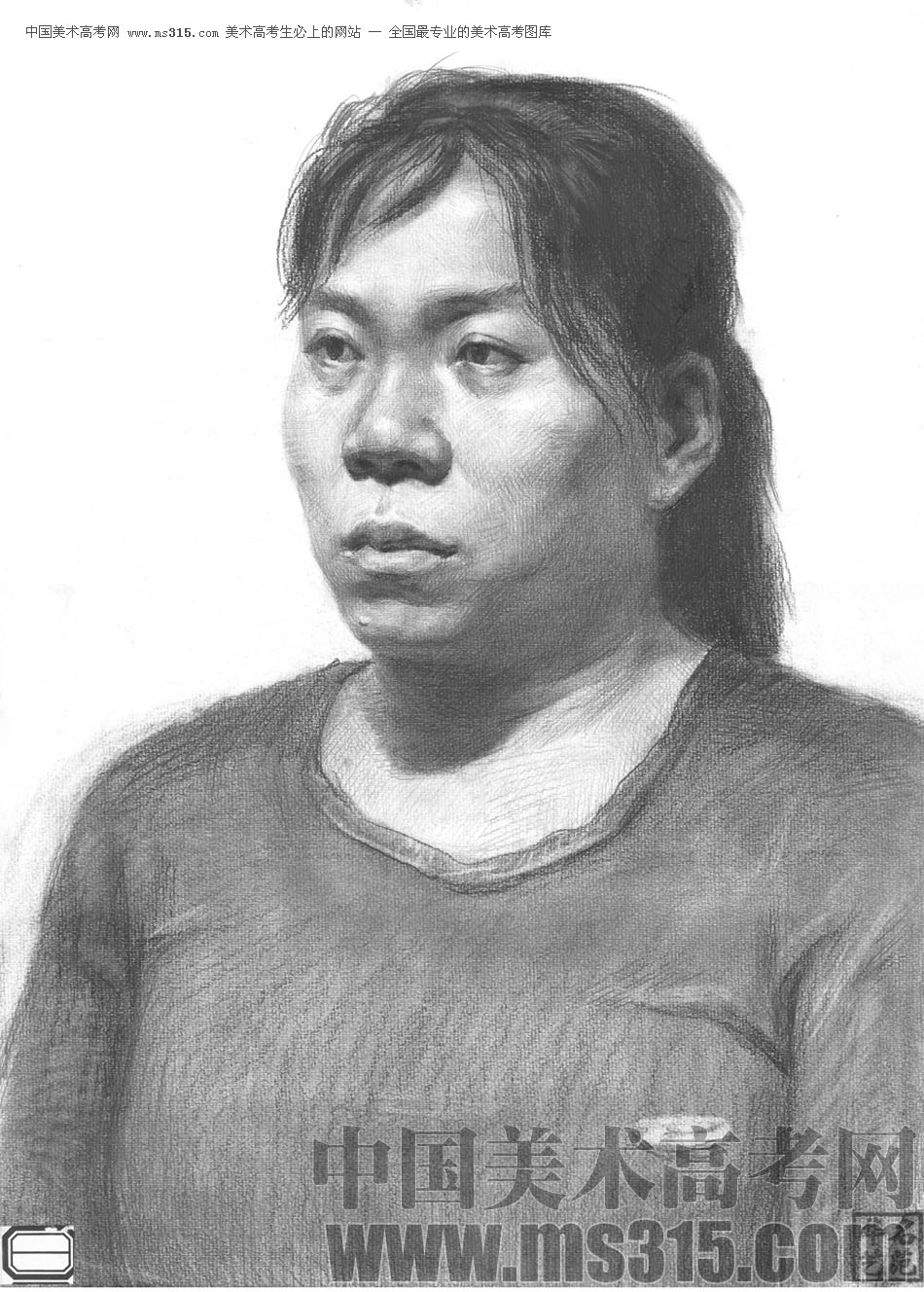 北京华艺名画室素描投稿作品11（学生）