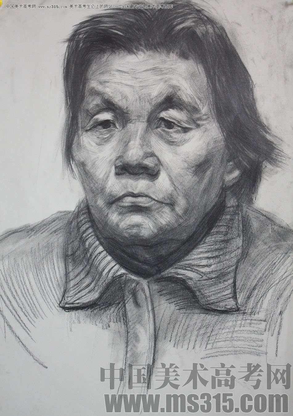 郑州极点画室素描投稿作品6