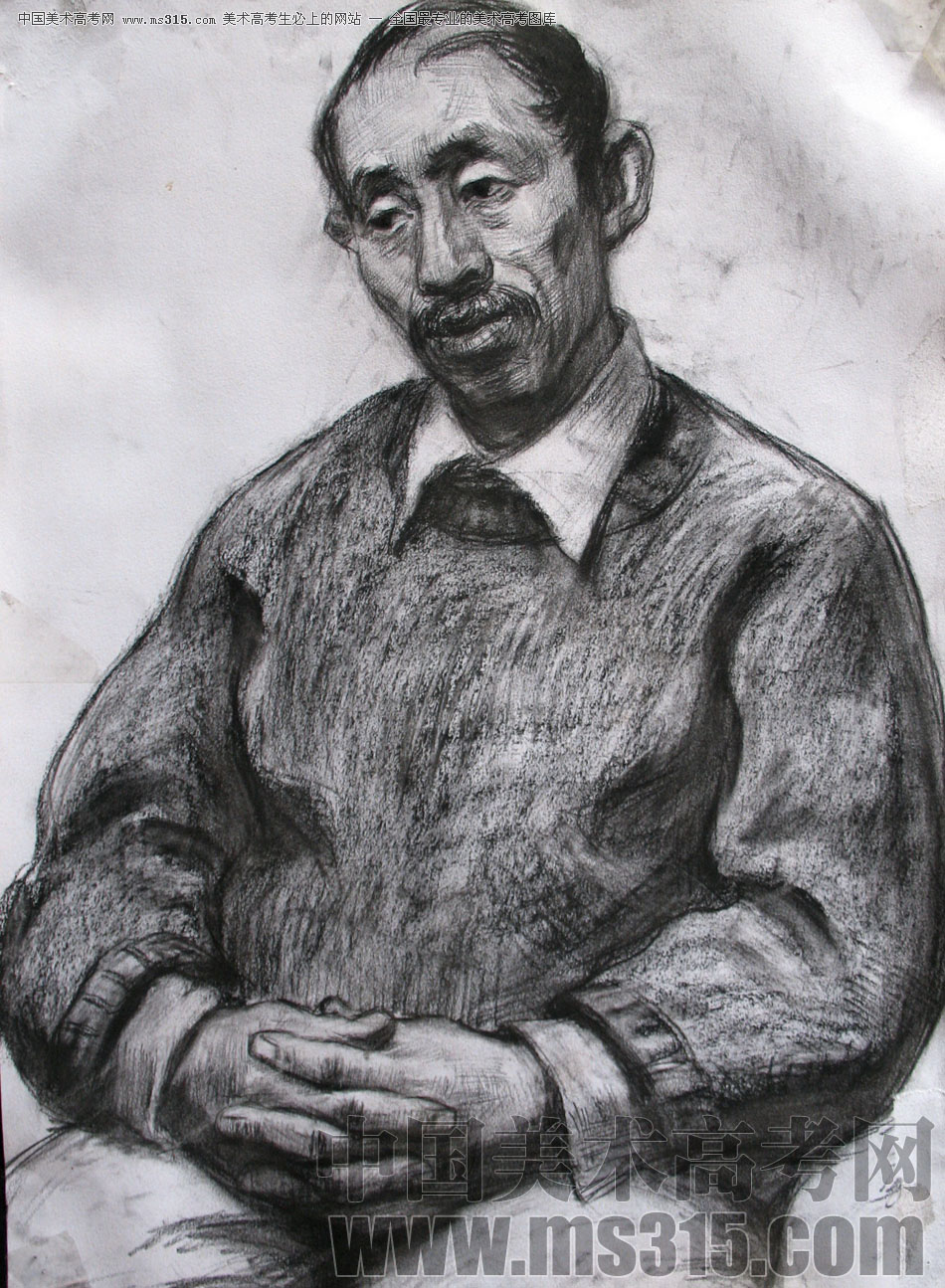 郑州极点画室素描投稿作品8