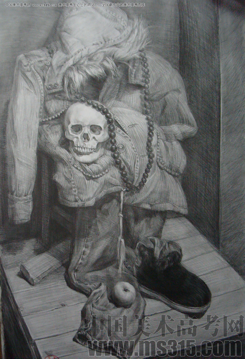 北京京美画室投稿作品2（素描静物）