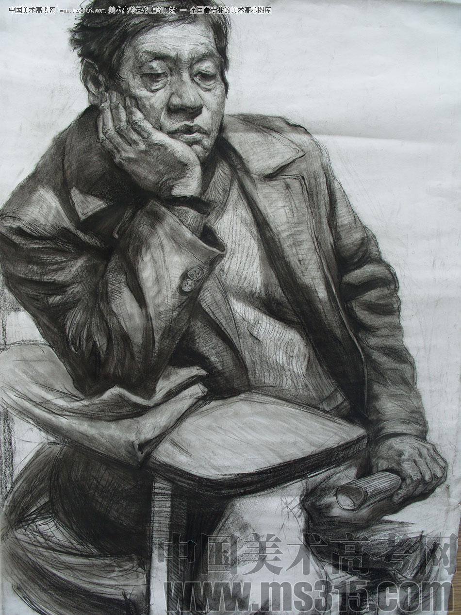 北京京美画室投稿作品4（素描半身像）