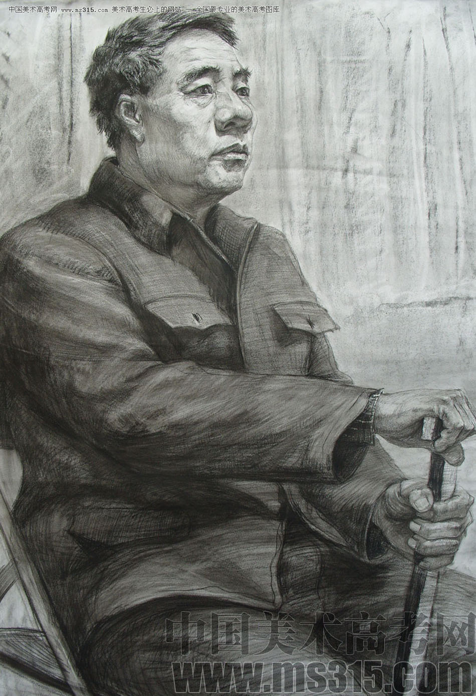 北京京美画室投稿作品5（素描半身像）