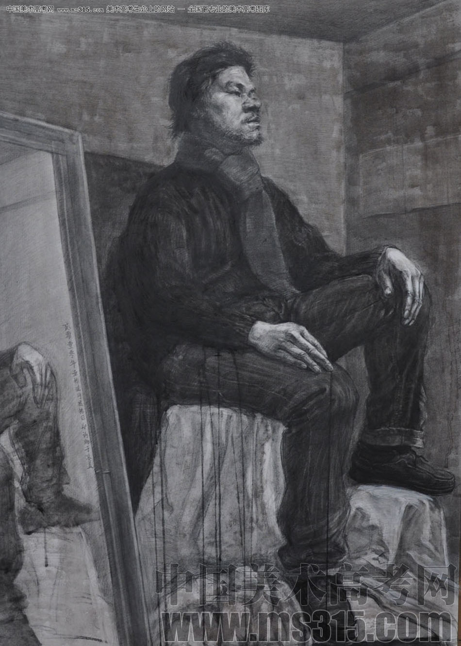 北京京美画室投稿作品8（素描半身像）