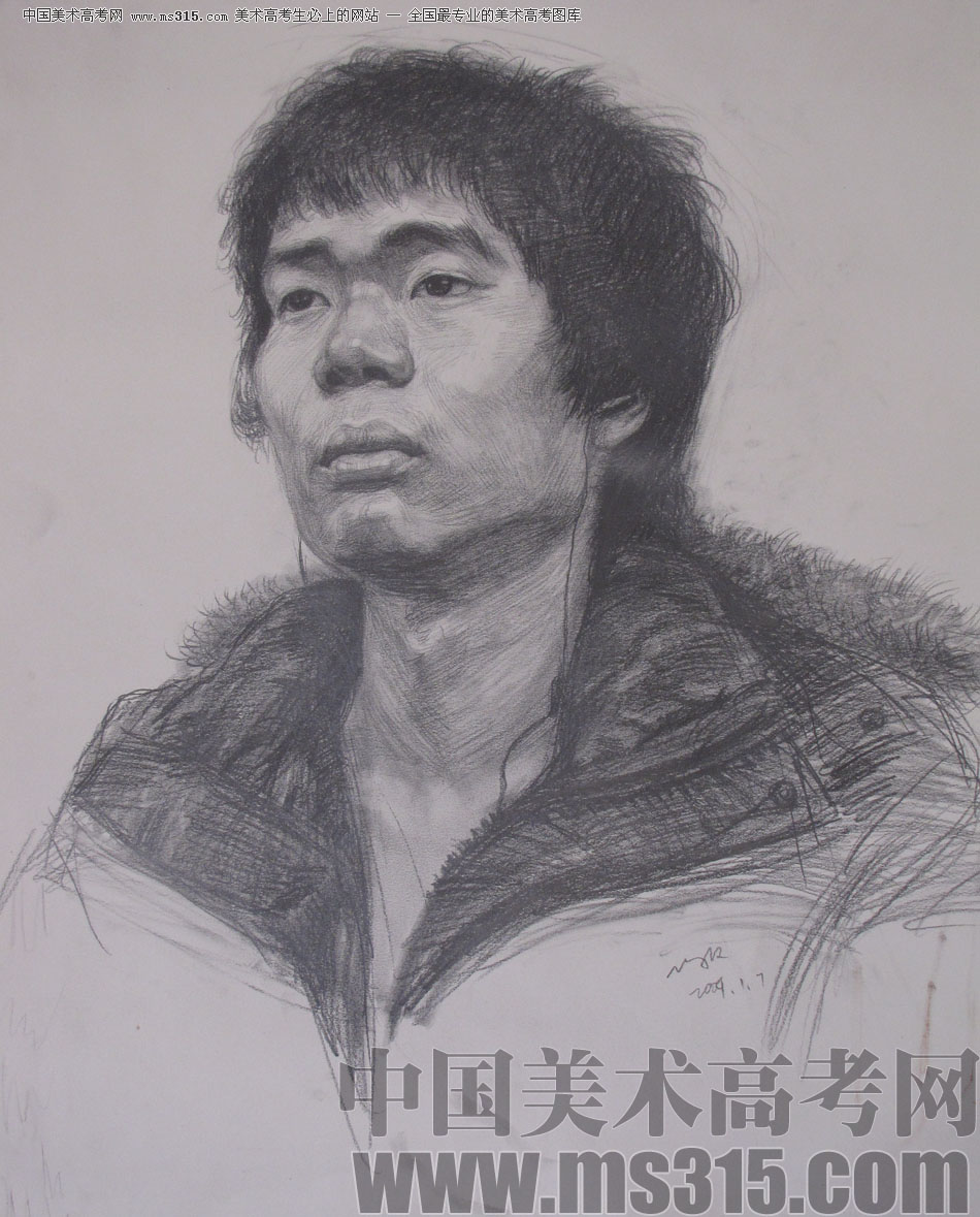 北京京美画室投稿作品9（素描头像）