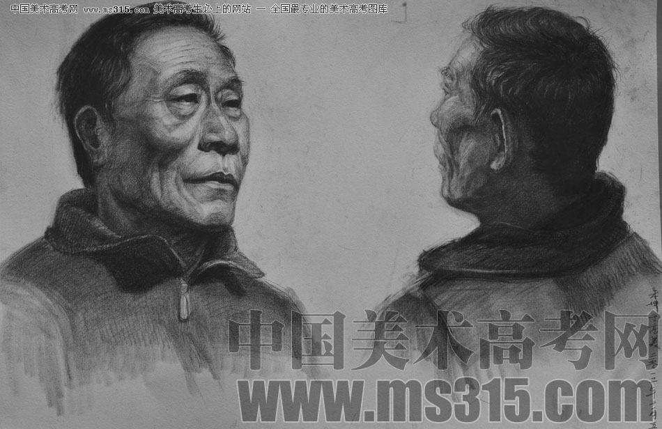 北京京美画室投稿作品18（素描头像）