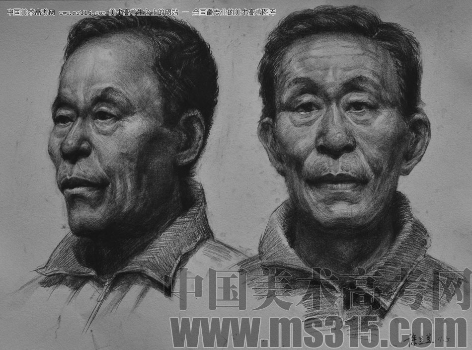 北京京美画室投稿作品19（素描头像）