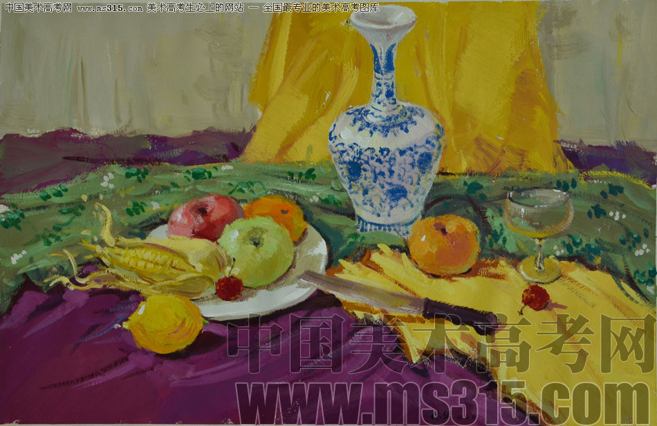 北京京美画室投稿作品35（色彩静物）