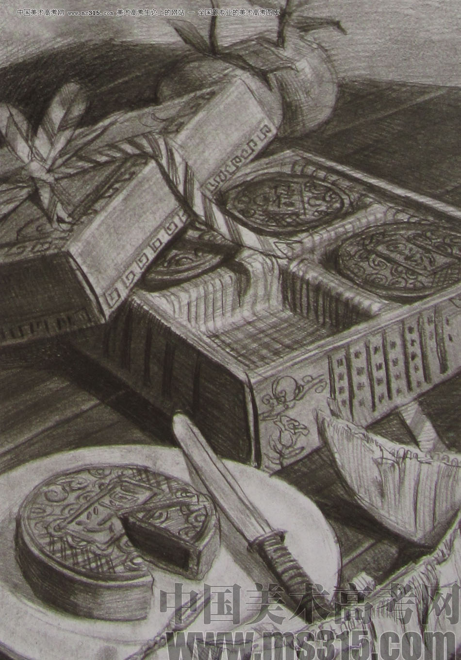 2012年清华大学美术学院素描高分试卷21（设计）