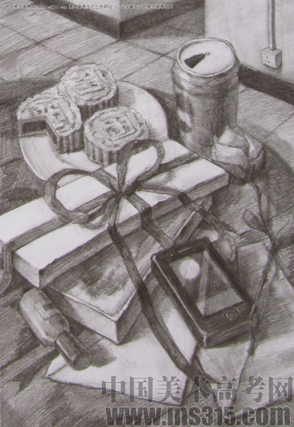 2012年清华大学美术学院素描高分试卷82（设计）