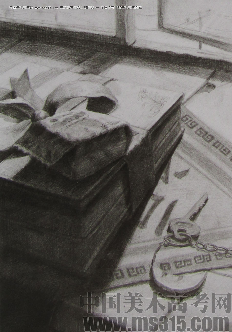 2012年清华大学美术学院素描高分试卷94（设计）