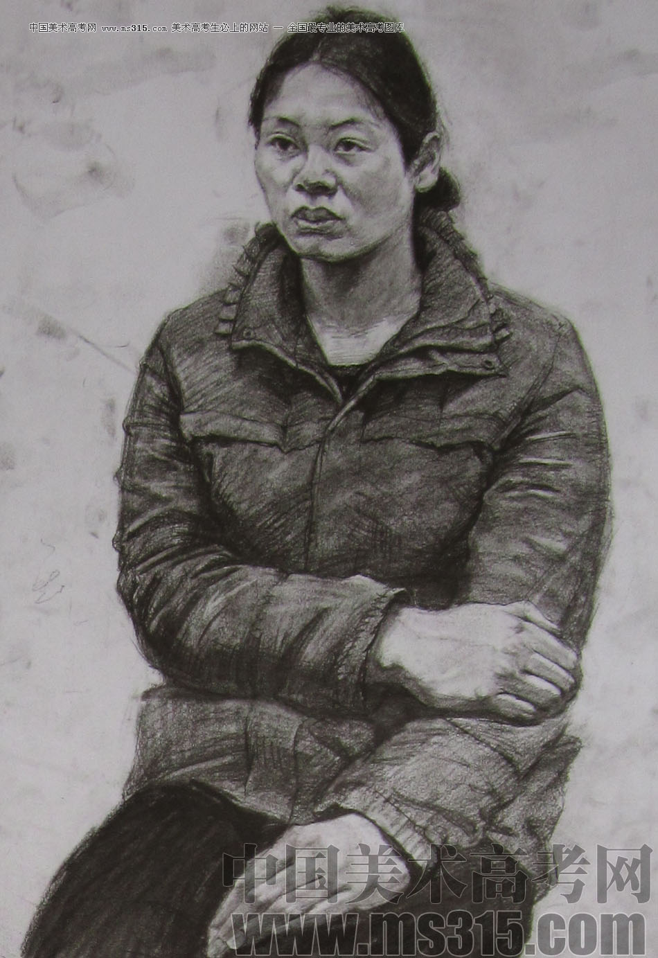 2012年清华大学美术学院素描高分试卷116（造型）